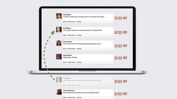 Auch ältere Storys tauchen regelmäßig im Newsfeed der Nutzer auf, wenn der Facebook-Algorithmus sie noch für relevant erachtet. (Grafik: Facebook)