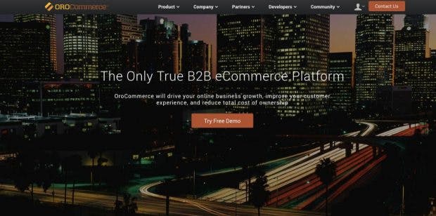 (Screenshot: OroCommerce)