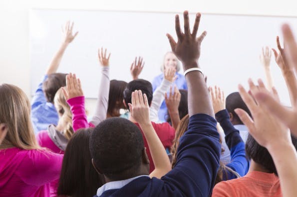raise hands