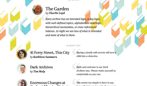 Contents Magazine spielt gekonnt mit dem Auf und Ab von Stilen. (Screenshot: Content Magazine)