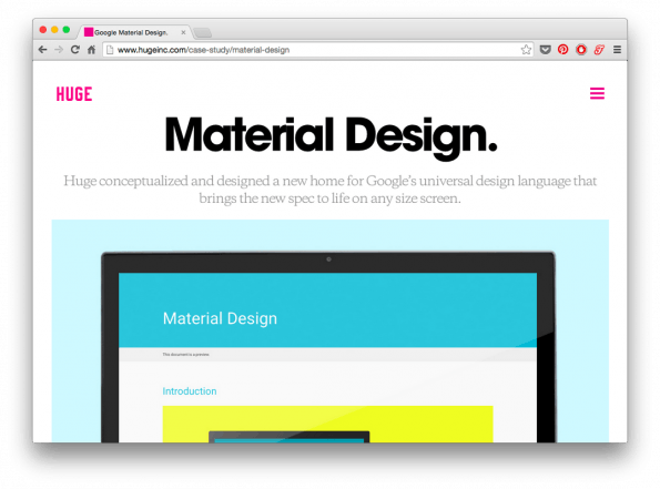 Titelzeile der Fallstudie von hugeinc.com.