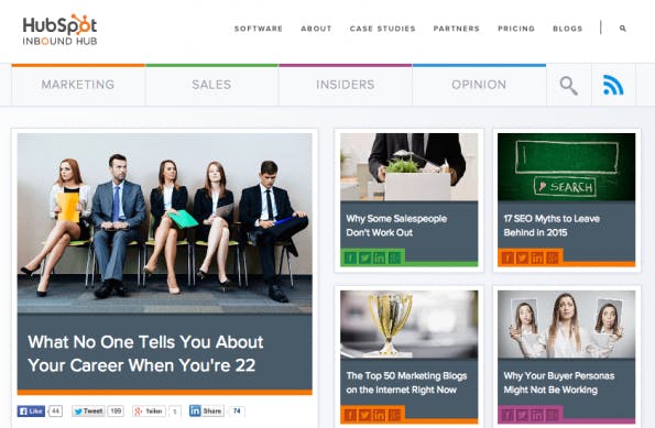 Corporate-Blogs, von denen wir noch lernen können: Hubspot.