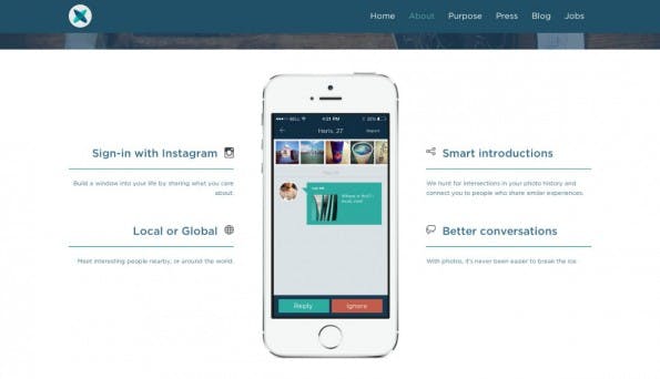 Das Tinder-Prinzip als Startup-Trend: Glimpse. (Screenshot: t3n)