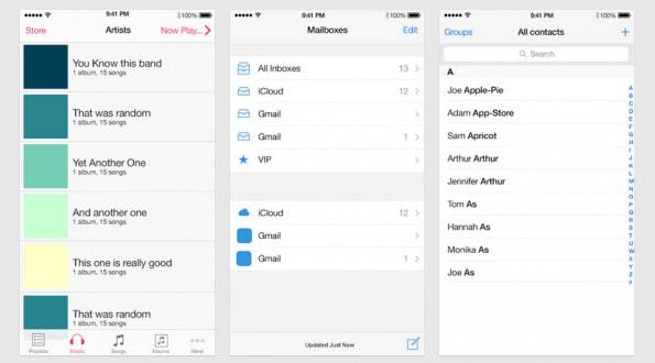 Kostenlose UI-Elemente für iOS-8-Apps: UXPin liefert euch Vorlagen in passenden größen für iPhone 5, 6 und 6 Plus. (Screenshot: UXPin)