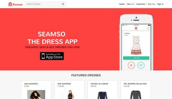 Das Tinder-Prinzip als Startup-Trend: Seamso. (Screenshot: t3n)