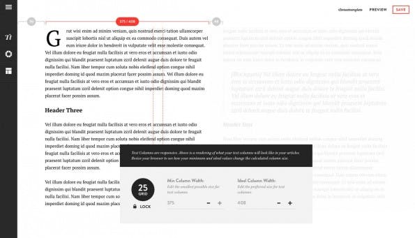 Storyform: Über den schicken Template-Editor könnt ihr das Layout eurer Artikel anpassen. (Screenshot: Storyform)