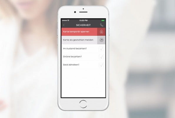 Über die Number26-App könnt ihr die Kreditkarte ganz einfach sperren und wieder entsperren. (Screenshot: number26.de)