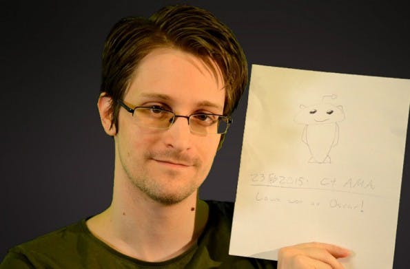 Beweisfoto: Echter Edward Snowden im AMA bei Reddit. (Foto: Edward Snowden/Reddit)