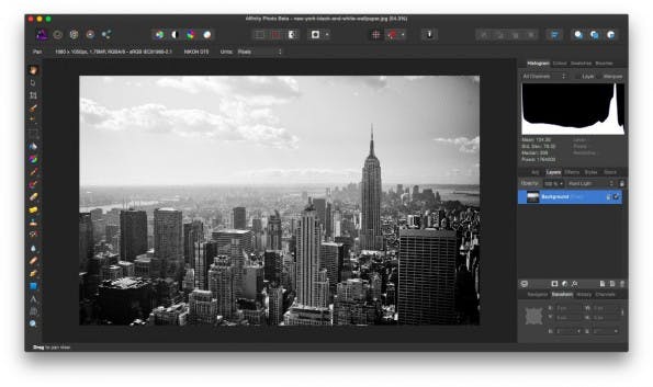 Photoshop-Alternative: Beta-Version von Affinity Photo steht zum Download bereit. (Screenshot: Affinity Photo)