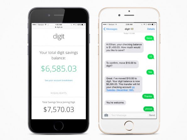 Digit will euch automatisch beim Sparen helfen. (Grafik: Digit)