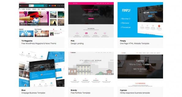 Auch Start Bootstrap ist eine gute Quelle für kostenlose Bootstrap-Themes. (Screenshot: Start Bootstrap)