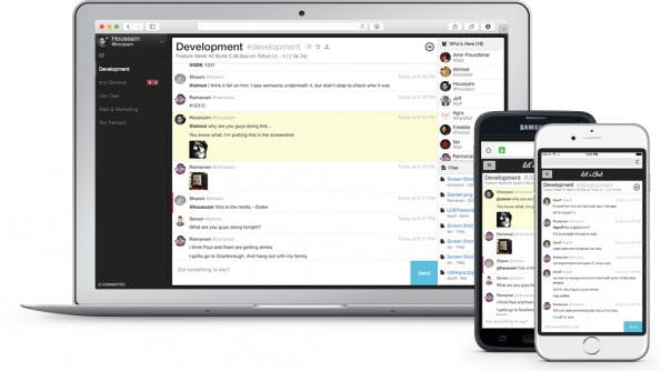 Slack-Alternative: Dank des responsivem Designs lässt sich Let's Chat auch auf mobilen Endgeräten nutzen. (Grafik: Let's Chat)