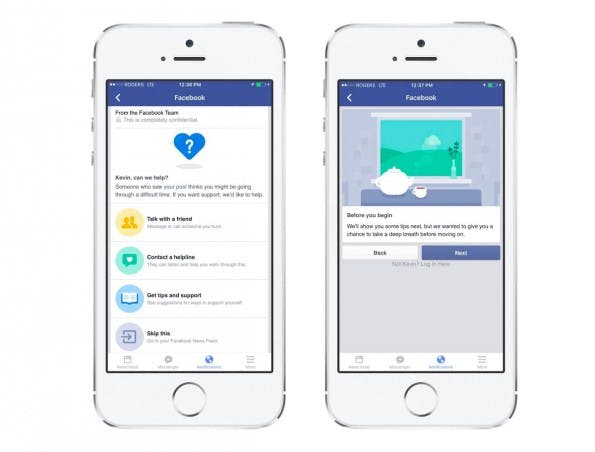 Facebook veröffentlicht den Suizid-Button zur Selbstmord-Prävention global. (Grafik: Facebook)