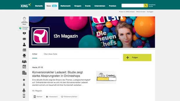 News-Seiten bei Xing: Nach Facebook und LinkedIn lockt jetzt auch das Karriere-Netzwerk die Publisher