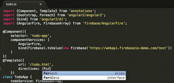 Typescript wird zur Codebasis für AngularJS 2.0. (Screenshot: Microsoft)