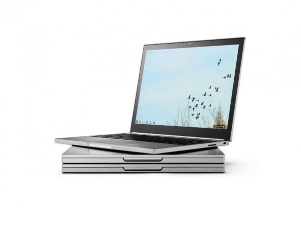 Das neue Chromebook Pixel ist äußerlich kaum von der ersten Version aus dem Jahr 2013 zu unterscheiden. (Foto: Google)