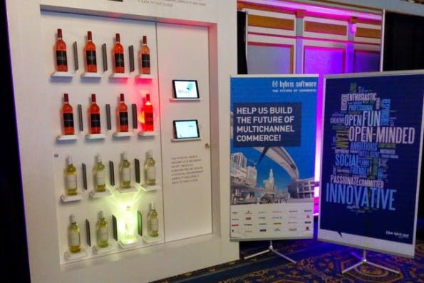 „Eine Art physikalische Selektion der Produkte kann man mit IOT auch im Verkaufsraum machen, wie wir mit unserem Smart Wine Shelf schon gezeigt haben.“ (Screenshot: hybris.com)