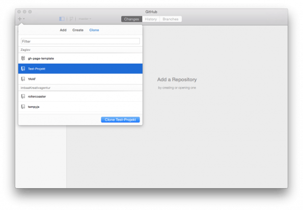 GitHub für Mac