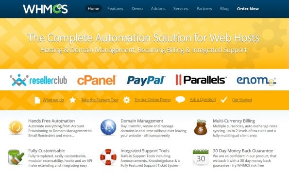 (Screenshot: whmcs.com)