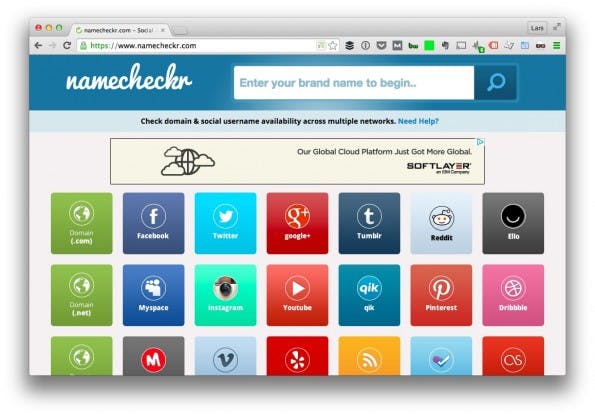 (Screenshot: t3n/ Namecheckr)