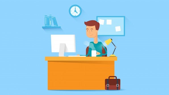 Ist alles ergonomisch? Schreibzeug griffbereit? Hast Du genug Licht? (Bild: © mayrum / Shutterstock)