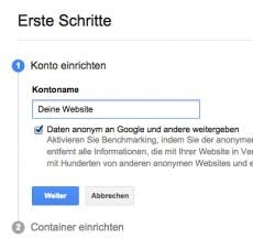 Erstelle eine neue Property. (Screenshot: t3n/ google.com)