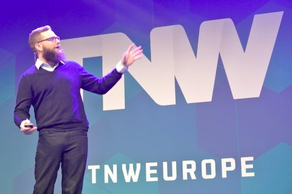 Samuel Hulick, Experte für User-Onboarding, auf der The Next Web Conference in Amsterdam. (Foto: t3n)