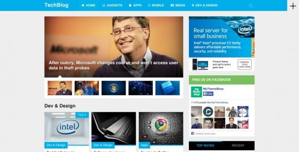 WordPress-Theme für Technik-Liebhaber (Screenshot: mythemeshop.com)