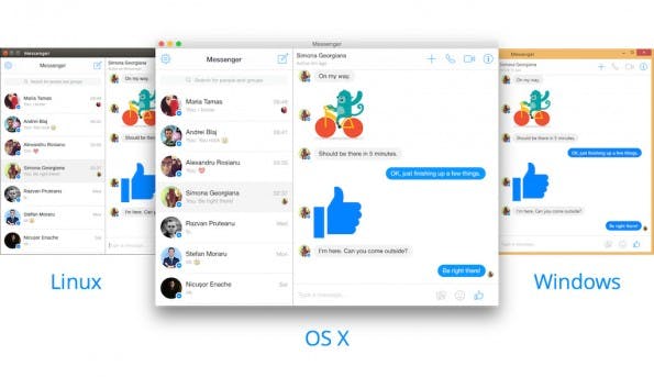 Messenger for Desktop bringt den Facebook-Messenger auf verschiedene Plattformen. (Screenshot: Messenger for Desktop)