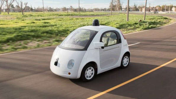 Googles selbstfahrendes Auto besitzt weder Pedal noch Lenkrad. (Foto: Google)