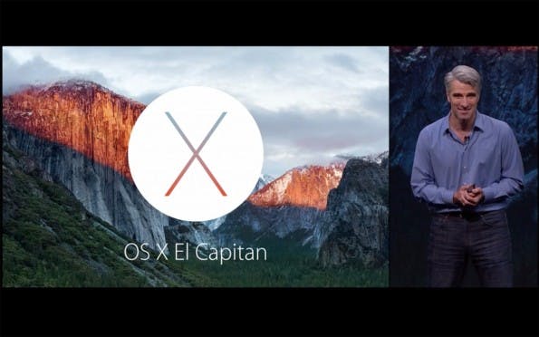 Craig Frederighi stellt in San Francisco das neue OS X El Capitan vor. (Screenshot: Apple.com)