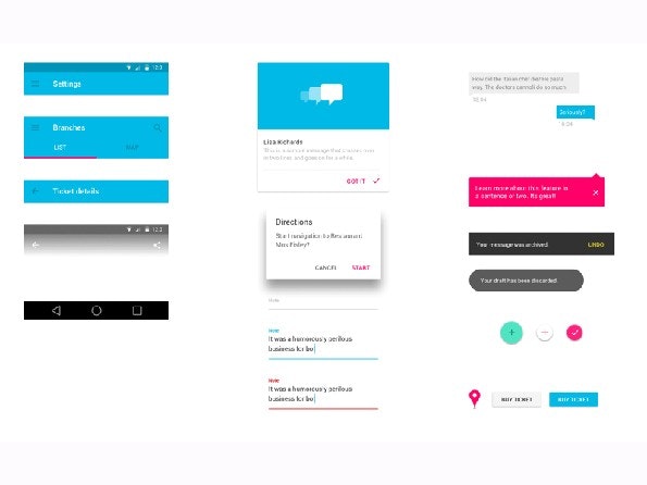 UI-Kit im Material Design für Sketch-Nutzer. (Screenshot: sketchappsources.com)