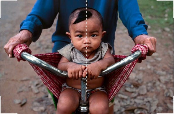 Perfekte Fotos: 9. Symmetrie. (Screenshot: Cooperative of Photography. Original: Steven McCurry)