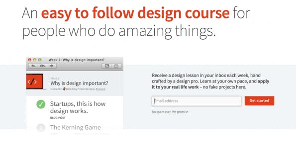 Nützliche Newsletter für Designer. (Screenshot: t3n)