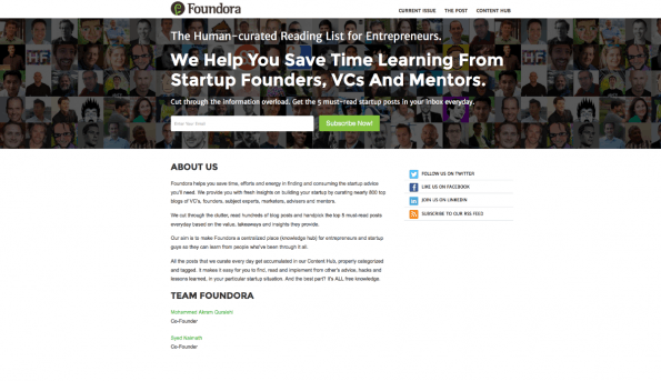 Jede Menge Tipps, Tricks und Ressourcen für die Startup-Gründung liefert Foundora. (Screenshot: t3n)