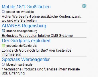 AdSense ist eine mögliche Art der Monetarisierung für euer Projekt. (Screenshot: google.de)