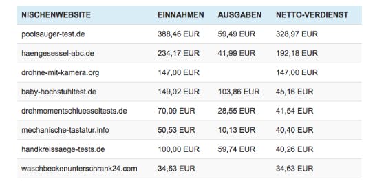 Die Sieger der Nischenseiten-Challenge 2015