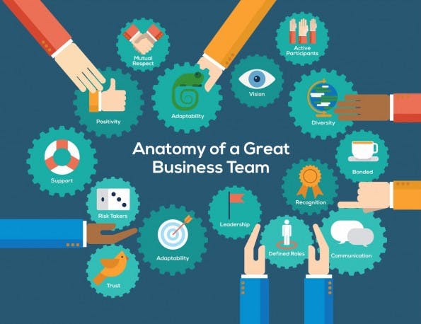 Teamwork: Die Anatomie eines erfolgreichen Teams (Grafik: Unum)