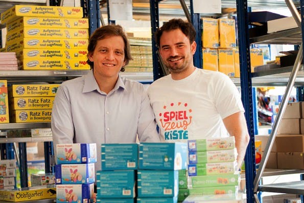 Florian Spathelf und Florian Metz von Meine Spielzeugkiste. (Foto: Meine Spielzeugkiste)