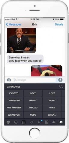 PopKey ist eine alternative Bildschirmtastatur fürs iPhone mit Suchtpotenzial. (Screenshot: PopKey)