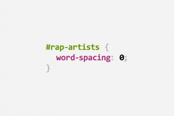 CSS Puns: Rapper (Bild: Digital Synopsis)