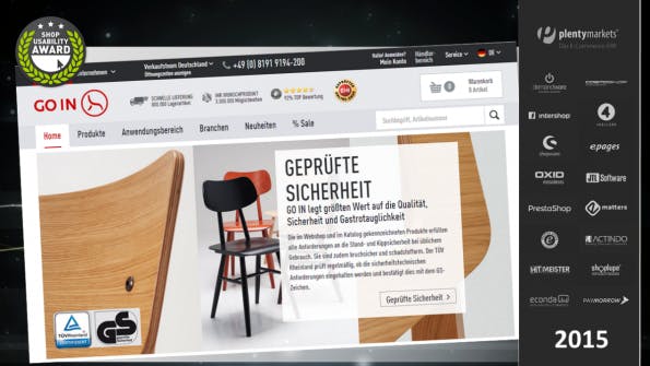 (Screenshot: Shop Usability Award)