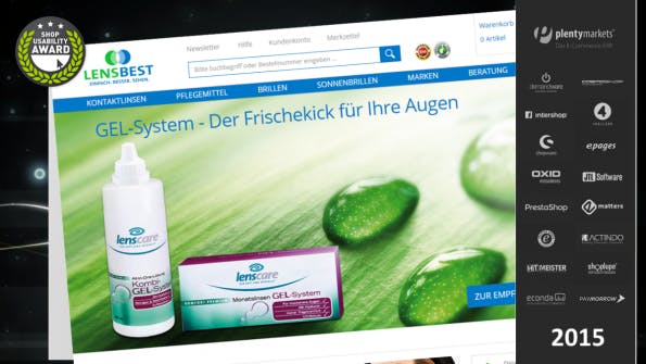 (Screenshot: Shop Usability Award)