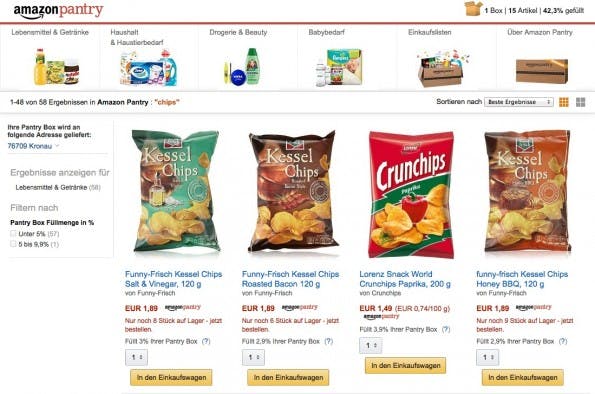 (Screenshot: Amazon.de)