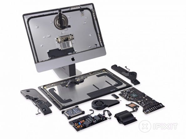 Teardown: iFixit hat den neuen iMac zerlegt. (Foto: Sam Lionheart/iFixit Lizenz: CC BY-NC-SA 3.0)