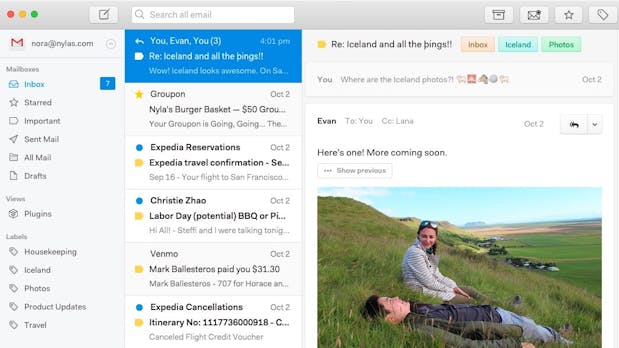 Open-Source-Mail-Client in schick: Das kann der erweiterbare Nylas N1