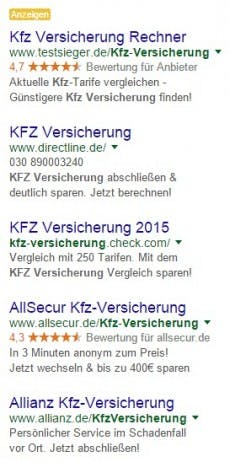 Kreativität? Fehlanzeige. (Screenshot: Google)