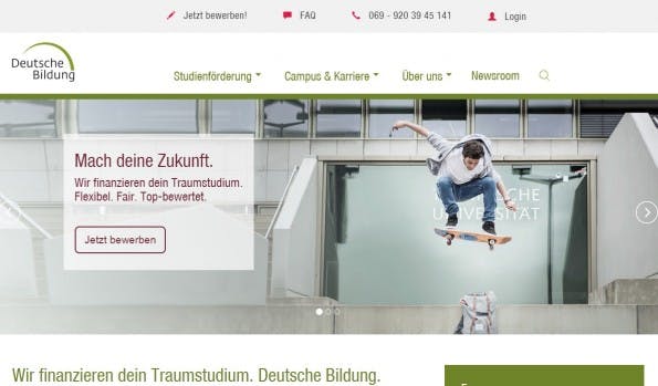 Die Gewinner-Website bei den TYPO3-Awards von Hapag Lloyd. (Screenshot: Die Gewinner-Website bei den TYPO3-Awards von der Deutschen Bildung. (Screenshot: Deutsche Bildung)
