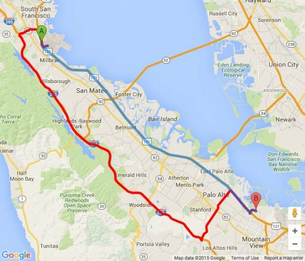 Google Maps: Entwickler erhalten Zugriff auf Predictive-Travel-Tool. (Screenshot: Google)