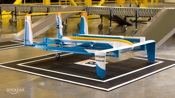 So sieht die neue Amazon-Prime Air-Drohne aus. (Bild: Amazon)